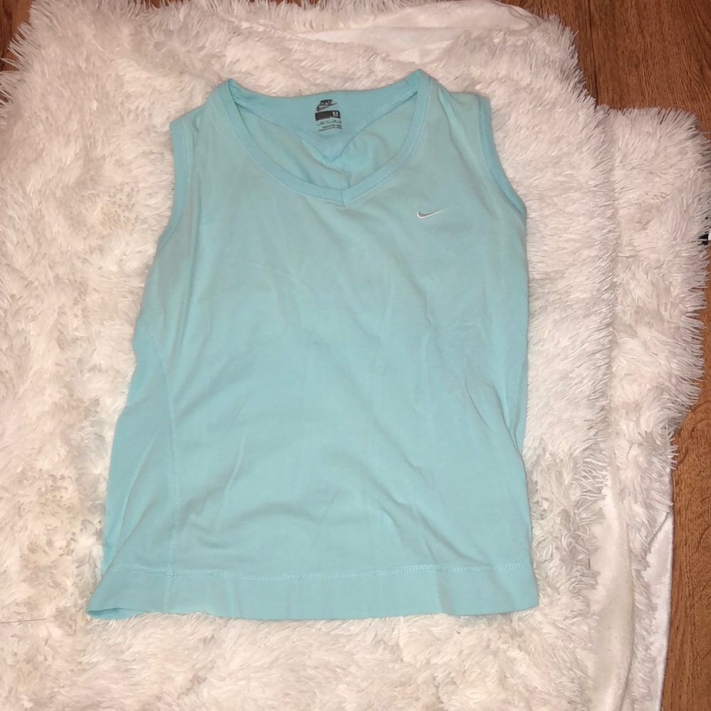 NIKE baby blue tank